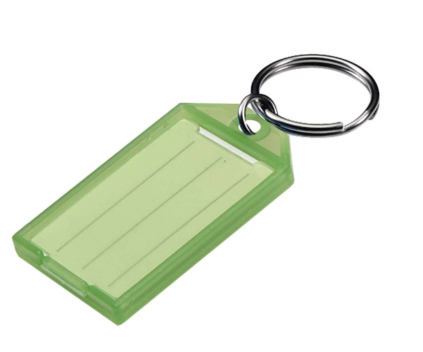 Lucky Line 605 GREEN Key Tag, w/Split Ring, Bulk 605 (sold each)